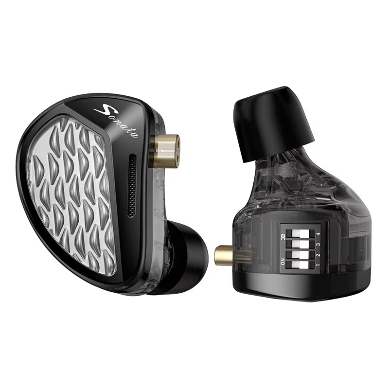 Sonata 14BA 28 Unit Balanced Armature Drive in Ear Earphones Electronic Frequency Division Earbuds Hifi Monitoring Headphones